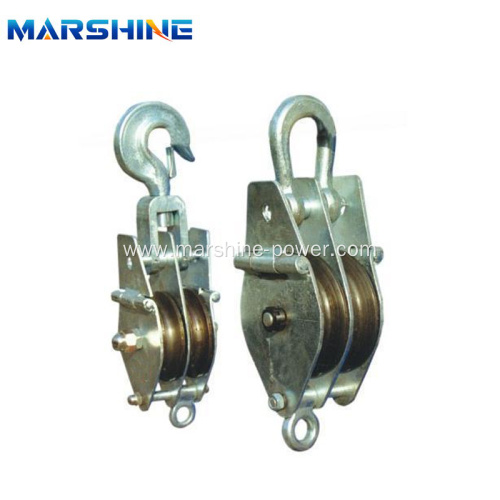 Two Sheave Iron Hoisting Pulley Block